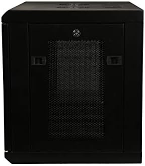 Rosewill 9U 19" Wall Mount Rack Cabinet Enclosure, with 3 Side Locking Mesh Door 16.5" Deep, Switch-Depth, Black - RSWM-9U002 - Image 5