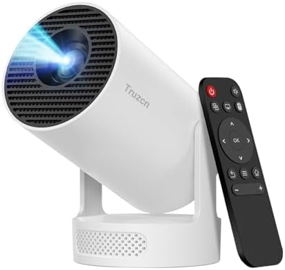 Mini Projector, Portable Projector 4K Support and 5W Speaker by Unknown