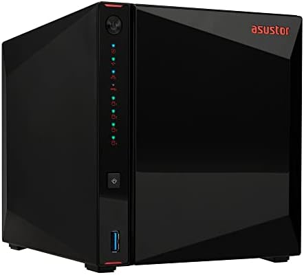 Asustor AS5404T 4 Bay NAS for Content Creators, Video Editors,Photographers by Asustor
