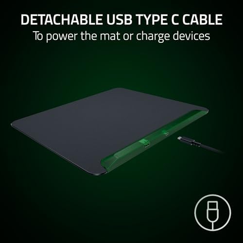 Razer Firefly V2 Pro Fully Illuminated RGB Gaming Mouse Mat, Phantom Green - Image 5