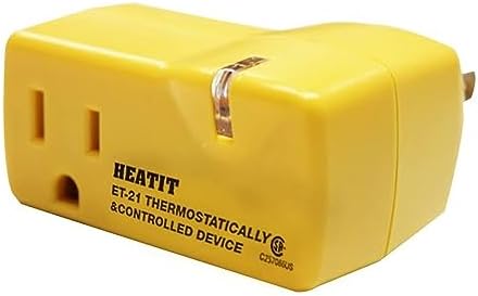 HEATIT ET-21 Freeze Protection Thermostat Outlet, 38°F On/50°F Off 1PCS by HEATIT