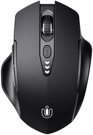 Uineer Bluetooth Mouse, Tri-Mode Wireless, Rechargeable, 3-Device Switch by UINEER