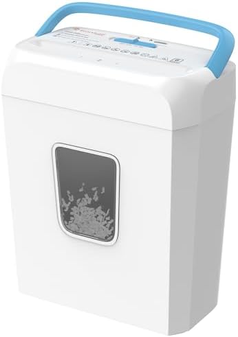 Bonsaii 6-Sheet Cross Cut Paper Shredder for Home, 3.4 Gal Bin by bonsaii