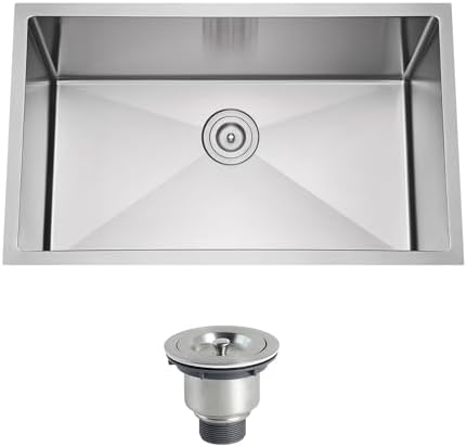 27 Inch Undermount Handmade Single Bowl Kitchen Sink - Image 2