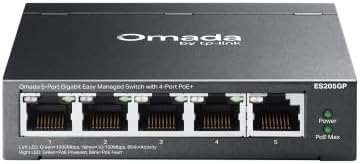Omada ES205GP, 5 Port Gigabit Easy Managed PoE Switch by Unknown