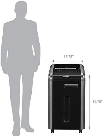 Fellowes Powershred 225Ci 22-Sheet 100% Jam-Proof Crosscut Paper Shredder Commercial Grade for Office, Black 3825001 - Image 3