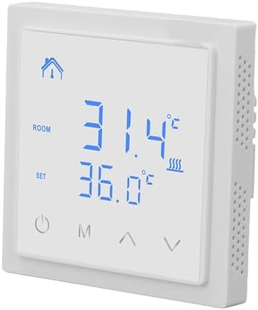 Zopsc Electric Underfloor Heating Thermostat, LED Display, 16A, AC85-250V by Technologyconnectsyouandme