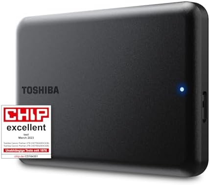 Toshiba Canvio Partner 2TB Portable 2.5’’ External Hard Drive, USB 3.2, Mac & Windows Compatible. Xbox, PS4, PS5 by ToshibaTV