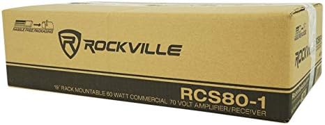Rockville RCS80-1 70V Commercial Audio System with 4 Speakers and Sub - Image 2