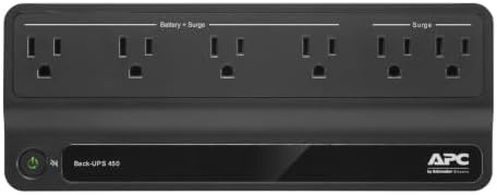 APC BE425M UPS Battery Backup and Surge Protector for Small Electronics - Image 2