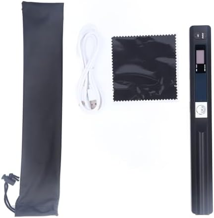 Handheld Document Scanner, Portable Scanner for A4 Documents Photo Pictures Receipt 8.27 Inch HD 900DPI Color Mobile Handheld Scanner Wand for Home Travel Office (Black) - Image 3