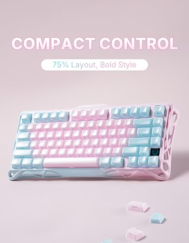 GravaStar Mercury K1 Lite 75% Wireless Mechanical Gaming Keyboard RGB - Image 6