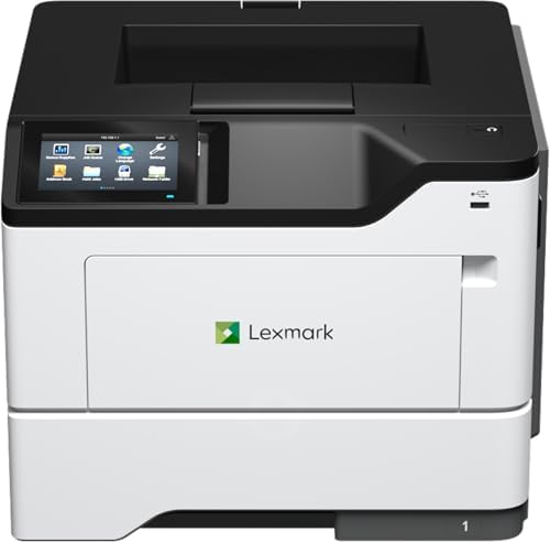 Lexmark MS632dwe Monochrome Laser, Integrated Duplex (2-sided printing), Print Speed: Up to 50 ppm, 4.3-inch color touch screen, Energy Star, Recommended Monthly Page Volume: 2000-20000 pages(38S0500) by Unknown