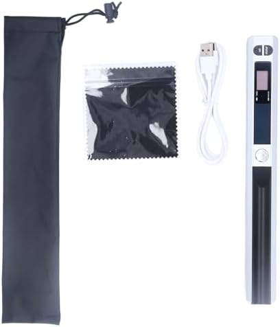 Handheld Document Scanner, Portable for A4 Documents Photo Pictures Receipt 8.27 Inch HD 900DPI Color Mobile Handheld Scanner Wand for Home Travel Office (Silver) - Image 5