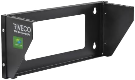 RIVECO 3U Wall Mount Rack for Network| Reinforced Heavy Load 66-99 LBS Small Server Racks Vertical & Horizontal Mounting for 19 inches IT & Studio Equipment. by RIVECO