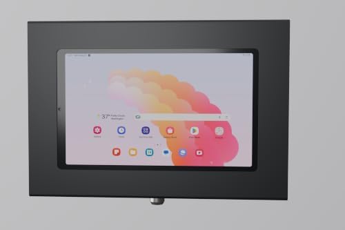 Locking Anti-Theft Metal Case for Samsung Galaxy TAB 8.7" Tablet for Kiosk, POS, Store, Show Display, Time Clock (TAB A7 Lite SM-T220, Black) - Image 2