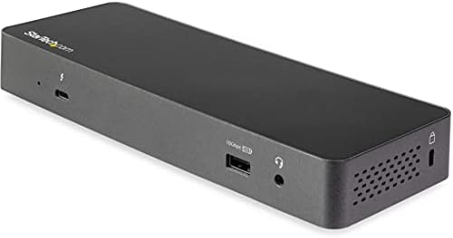 StarTech.com Thunderbolt 3 Dock w/ USB-C Compatibility - Dual Monitor 4K60Hz DisplayPort Laptop Docking Station - 60W PD, GbE, 5x USB Hub - TB3 / USB 3.1 Gen 2 10Gbps Dock - Windows & Mac (TB3CDK2DP) by StarTech