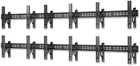 J-Tech Digital TV Video Wall Mount Kit, 2x3 Video Wall TV Mount Kit Fits 6 Screens 37” – 65” with Adjustable Tilt Leveling Pop Out Arms, Wide VESA Range, 154lbs Per Display [JTECH-VMM-KIT23] by J-TechDigital