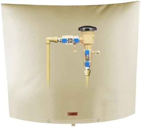 TOHONFOO Backflow Preventer Cover, Pipe Freeze Insulation, 40"Wx36"H, Beige by TOHONFOO