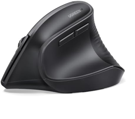 UGREEN Ergonomic Wireless Mouse, Bluetooth & 2.4G Wireless, Quiet Clicks by UGREEN
