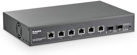 MokerLink 8 Port 10Gbps Ethernet Switch with 2x10G SFP+ Slot, 6 Port 10G RJ45 Support 10G/5G/2.5G/1000M/100M Auto-Negotiation, 160Gbps Bandwidth Unmanaged Plug and Play Desktop|RackMount Switch by MokerLink