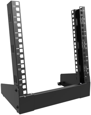 6U Small Desktop Network Rack 10 inch Mini Open Frame Cabinet by Followme