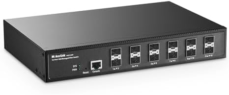 MokerLink 12 Port 10G SFP+ Managed Fiber Switch, 1G/10G SFP Slot, L3 Web/CLI Managed, 240Gbps Bandwidth Desktop|Rackmount Network Switch by MokerLink