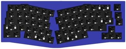 Keychron Q8 65% Alice Layout Barebone Mechanical Keyboard – Full Metal, Wired, Hot-Swappable, QMK Programmable Macros, Mac/Windows/Linux Compatible, RGB, Double-Gasket DIY Kit – Blue by Keychron