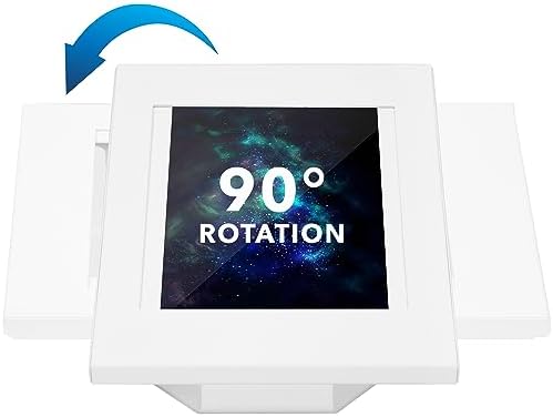 Mount-It! iPad Kiosk Stand, Anti-Theft Countertop & Wall Mount, White - Image 4