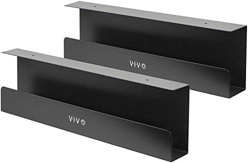 VIVO 2 Pack Black 17 in Under Desk Cable Management Tray, DESK-AC06-2C by VIVO