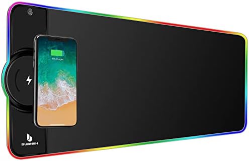 Gaming Mouse Pad,Wireless Mouse Pad Charging,15W Fast Charging by BUANIIHSmartLifeCompanion