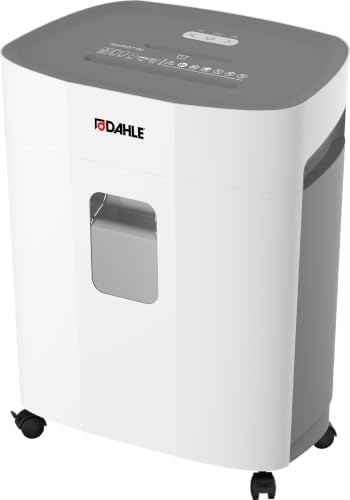 Dahle PaperSAFE PS 380 Paper Shredder, Oil Free, Jam Protection, Security Level P-4, 15 Sheet Max, Shreds CDs, Staples, Paper Clips & Credit Cards by Dahle