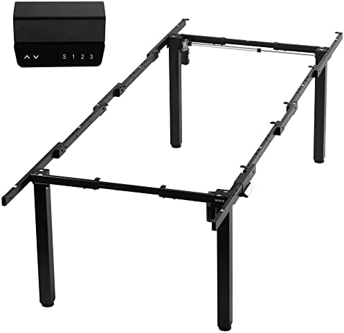 VIVO Black 4-Leg Dual Motor Electric Standing Desk Frame, DESK-E-400B by VIVO