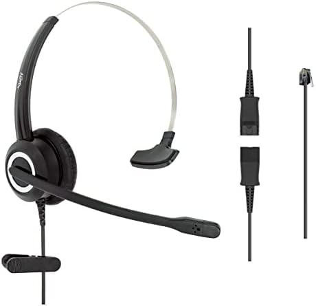 RJ9 Corded Office Headset HD Voice Monaural by dailyheadset