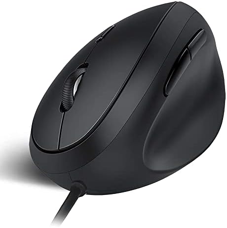 Wired Ergonomic Mouse, Optical Vertical Mouse with 3 Adjustable 800/1200/1600, 6 Buttons USB Computer Mouse by shoplease