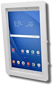 Anti-Theft Acrylic VESA Enclosure Compatible with Samsung Galaxy TAB A9 8.7 with Free Wall Mount Kit & 90-Degree Angle USB C Cable (White) - Image 2