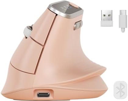 SABLUTE Ergonomic Vertical Wireless Mouse with 3-Device Switching MAM4 by SABLUTE