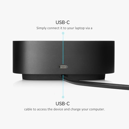 HP Docking Station for Laptop Dual Monitor and Charging Bundle - HP USB-C G5 Dock with 120W AC Adapter, HDMI & DP Cable & USB-C Cable - Image 3