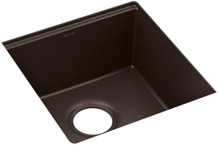 KOHLER Billings 18" Undermount Bar Sink, Single Bowl, Neoroc Composite, Matte Finish, Compact Prep Sink for Wet Bar or Kitchen Island, Matte White, K-33711-CM6 - Image 4