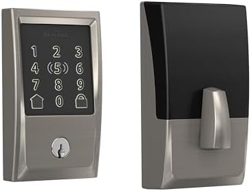Schlage Encode Plus Smart WiFi Deadbolt Lock, Tap to Unlock, Satin Nickel by Unknown