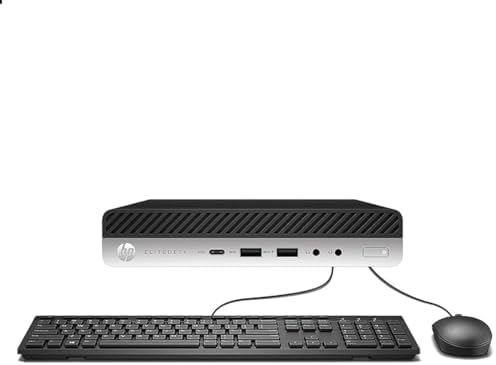 HP EliteDesk 705 G4 Mini Desktop Computer: AMD Quad-Core Ryzen 5 Pro 2400GE up to 3.8GHz, 8GB DDR4 RAM, 256GB SSD, Windows 11 Pro (Renewed) - Image 3