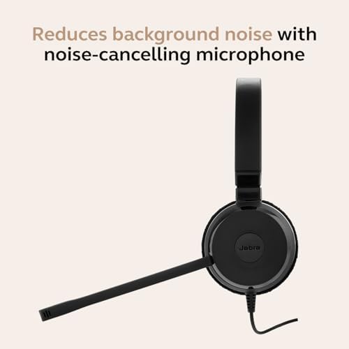 Jabra Evolve 20 Wired Headset (2025 Edition) with USB-A/USB-C, Black - Image 6
