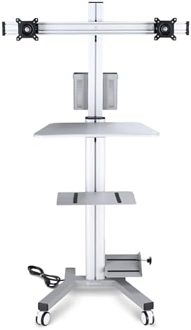 Yescom NexusX Commander Max Mobile PC Computer Stand with Dual Monitor by Yescom