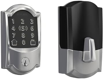 Schlage Encode Plus Smart WiFi Deadbolt Lock, Tap to Unlock, Bright Chrome by Unknown