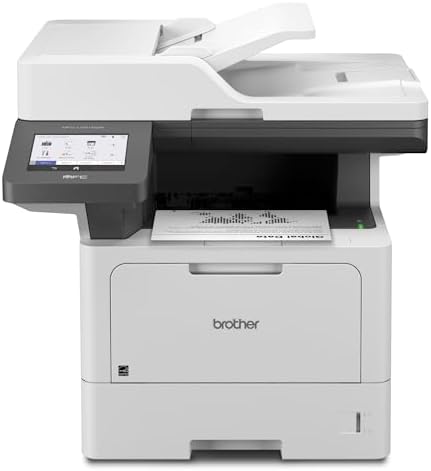 Brother Professional Laser Printer All-in-One with Scanner and Copier, High-Speed 50 ppm Monochrome Printing, Wireless Network Ready, Dual-Band WiFi, Auto 2-Sided Print (MFC-L5915DW) by Unknown