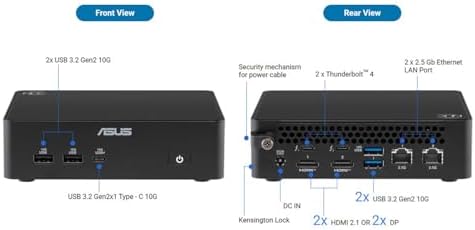 ASUS NUC 16 Pro NUC16GDKU7 Mini PC, Grand Canyon Core Ultra 7 356H,16-Cores 4.7Ghz, 16GB RAM + 1TB NVMe, Dual 2.5GbE LAN, Arc Graphics, Quad Display, WiFi 7 + BT 6.0, Win 11 Pro (16GB RAM + 1TB NVMe) - Image 7