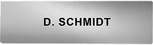 DoorBird Nameplate for D21x One Call Button Video Door Station Stainless Steel - Engraved - Chrome High Gloss(V4A) by DoorBird