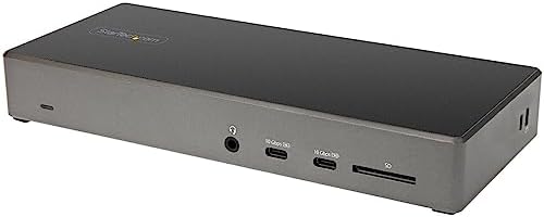 StarTech USB-C Triple 4K Dock with 100W PD, DP 1.4 DSC, 6-Port 10Gbps, GbE by StarTech