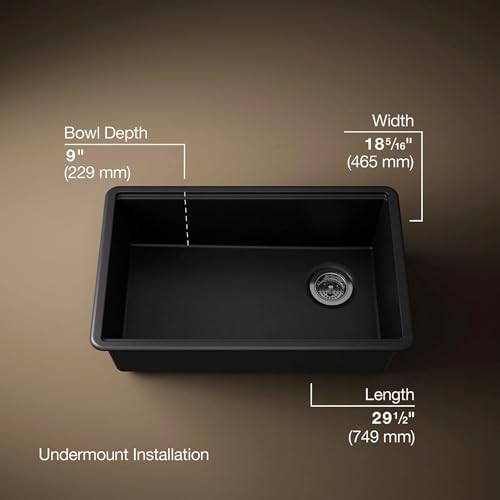 KOHLER Billings 29 in. Undermount Single-Bowl Kitchen Sink - Image 3