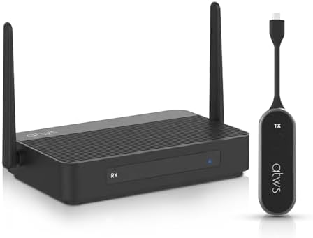 MeetHub Kit Wireless Presentation and Conference System, True 4K Wireless USB C Dongle, Plug & Play Screen Sharing, Quad View Dual HDMI for Conference Rooms by ATWS